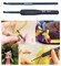 9Pcs Blue Stainless Steel Crochet Hook Set – Soft Grip Ergonomic Handles for Amigurumi, Yarn Craft & DIY – Beginner Knitting Needles Kit – Christmas Holiday Gift